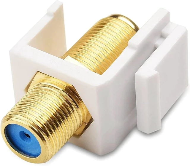 Alt view image 4 of 6 - Coax Keystone Coax Keystone 15 Pack RG6 Jack Insert, Coaxial Gender Changer
