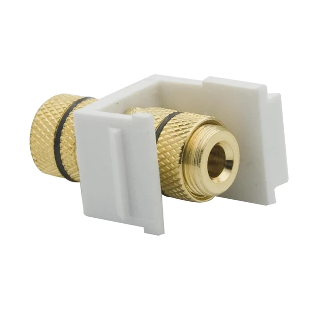 Alt view image 5 of 7 - Coax Keystone Coax Keystone 10pc Speaker Banana Binding Post Style Female to Connector(Black Ring)