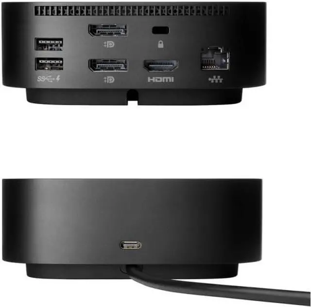 Alt view image 3 of 4 - Genuine HP Docking Station for Laptop Dual Monitor and Charging Bundle-HP USB-C G5 Dock 5YH27AV#ABA with 120W AC Adapter, HDMI Cable & USB-C Cable & 2 x Fiber Cloth & 5 x Reusable Cable Ties