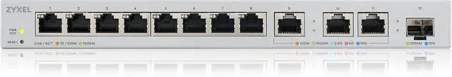Alt view image 2 of 7 - Zyxel 12-Port Web-Managed Multi-Gigabit Switch