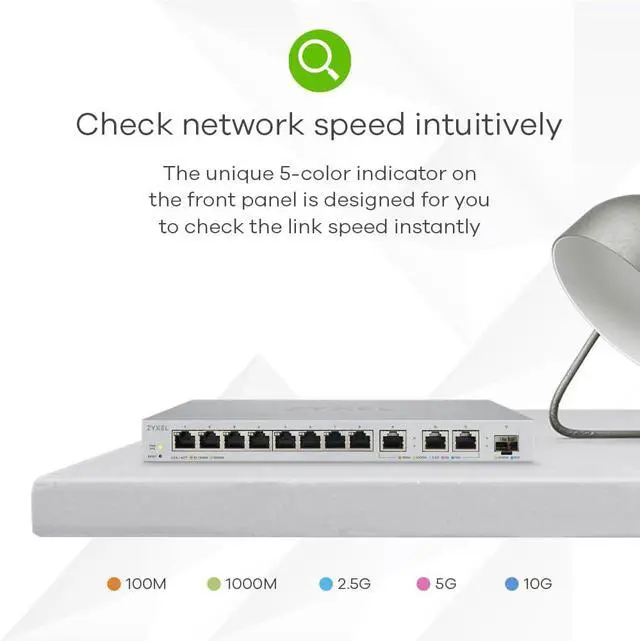 Alt view image 5 of 7 - Zyxel 12-Port Web-Managed Multi-Gigabit Switch