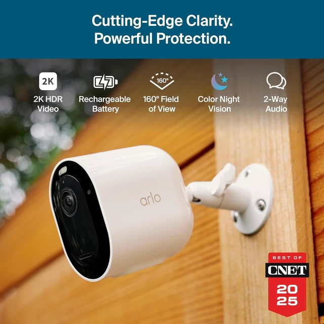 Alt view image 5 of 7 - Pro Wireless Security Camera 2K HDR (6th Gen) - 1-Cam