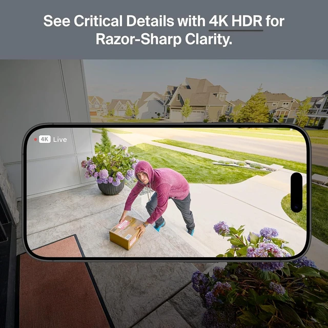 Alt view image 6 of 7 - Ultra Wireless Security Camera 4K HDR (3rd Gen) 3-Cam + SmartHub