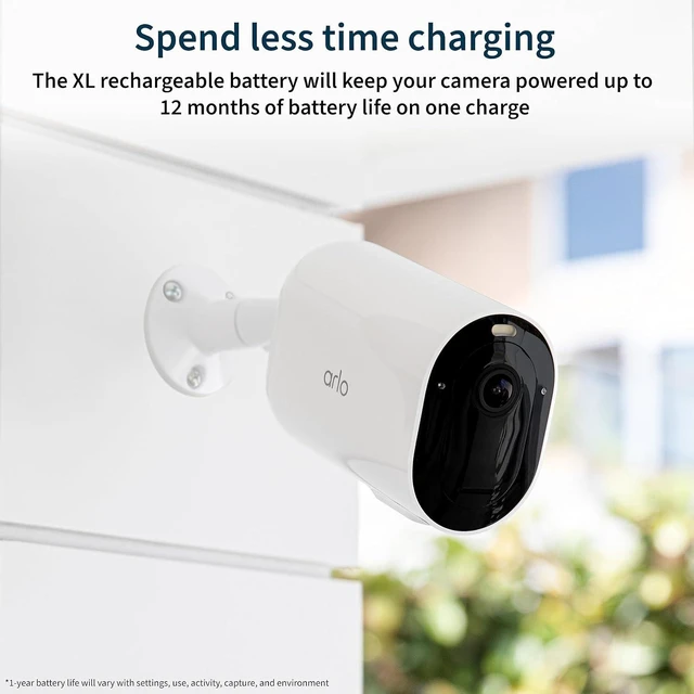 Alt view image 4 of 7 - Pro XL Wireless Security Camera 2K HDR 3 Cameras, White
