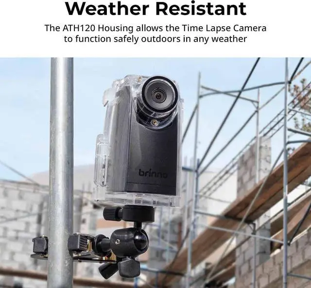 Alt view image 3 of 7 - Brinno ATH120 Weather Resistant Camera Housing Case | Ideal for Weatherproofing In Outdoor Environments & Extreme Video Shoots - Fits TLC300 / BCC300 series