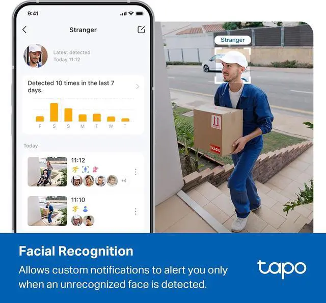 Alt view image 5 of 7 - Tapo 4K 8MP Wired Pan/Tilt Outdoor Security Camera, Free Person/Vehicle Detect & 360° View, Color Night, Local AI, SD/Cloud Storage, Works w/Alexa & Google Assistant, 2.4 GHz WiFi C560WS