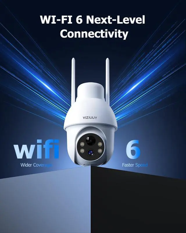 Alt view image 5 of 7 - VIZIUUY 5MP Solar Security Camera Outdoor, Wireless Battery Powered Security Camera with 360°View, Pan and Tilt, Color Night Vision with Floodlight,PIR Human Detection with 128GB SD Card(3 Pack)
