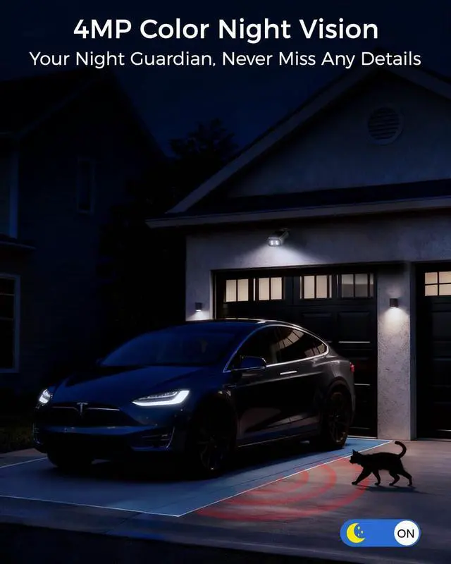 Alt view image 6 of 7 - 4MP Solar Security Cameras Wireless Outdoor, 2Mins DIY Installation