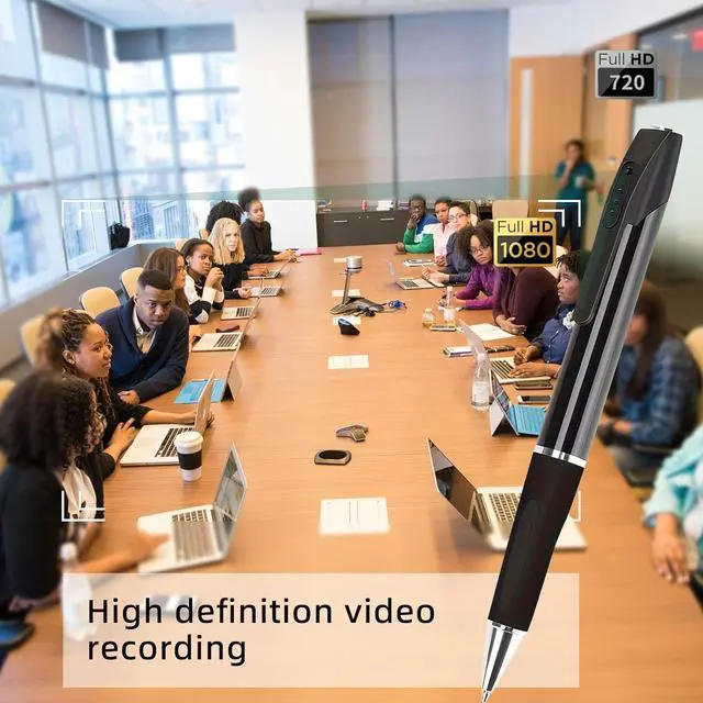 Alt view image 6 of 6 - Mini spy Camera Pen Hidden HD1080p 64GB Memory Micro Body Cameras Button camaras espias ocultas no WiFi Needed Tiny Hidden Cam Secret Camera with Video Recording Nanny for Home Security