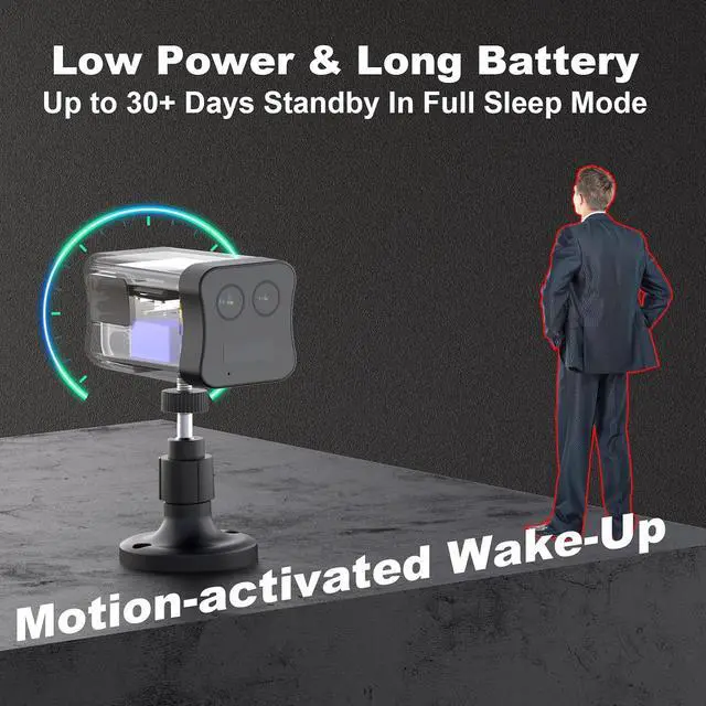 Alt view image 7 of 7 - 4G LTE Cellular Security Camera No WiFi Need, Dual Lens 2K Cam, PIR Motion