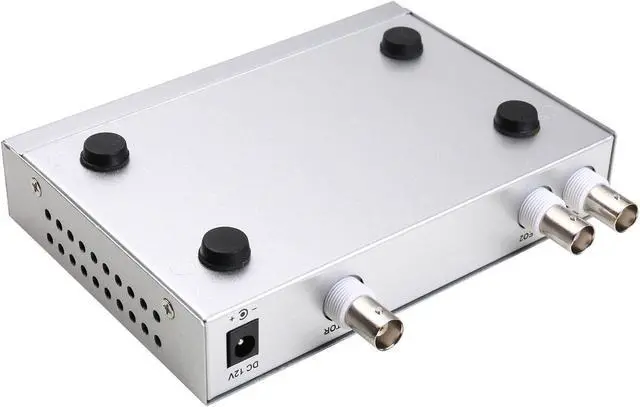 Alt view image 4 of 6 - UHPPOTE Color Quad System Security Video Splitter Camera Processor 2CH Remote Control with 3 BNC Connector Adapter