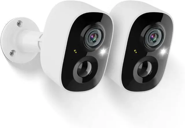 Main image of (2026 Updated) 2.5K 4MP Security Cameras Wireless Outdoor 2 Pack, Battery Powered, Dual-Band WiFi, AI Motion Detection, Color Night Vision, 2-Way Audio, IP66 Waterproof, Free App No Monthly Fee
