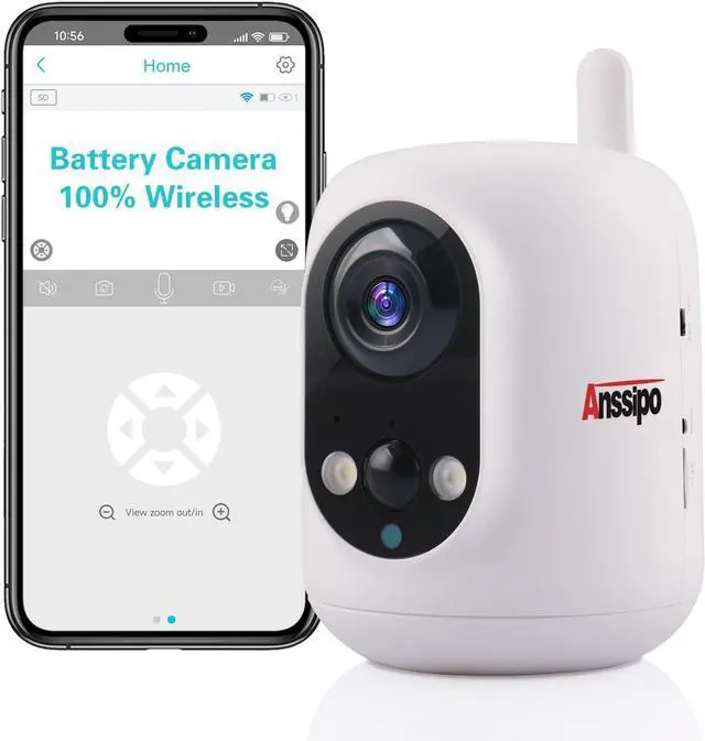 Main image of Long Battery Life Indoor Cameras Wireless for Home Security, House Camera Battery Powered, 360°Pan Tilt Viewing, 2.4Ghz 2K Tiny WiFi Cameras, 2 Way Talk, Color Night Vision, AI Motion Detection