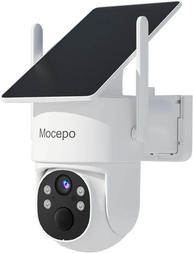 Main image of Solar Camera Outdoor Wireless 5G&2.4G, 4MP 360° PTZ Wireless Cameras for Home Security, Outdoor Camera w/Color Night Vision, Two-Way Audio, Wi-Fi 6, SD/Cloud Storage