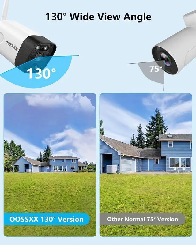 Alt view image 5 of 7 - (2026 New) 5MP Wireless Security Camera System, 16CH NVR with 8 Dual-Antenna Outdoor Cameras, 3TB HDD, 130° Wide Angle, Dual-Band WiFi, 2-Way Audio, IP66 Waterproof, Free App, 55% Longer Range