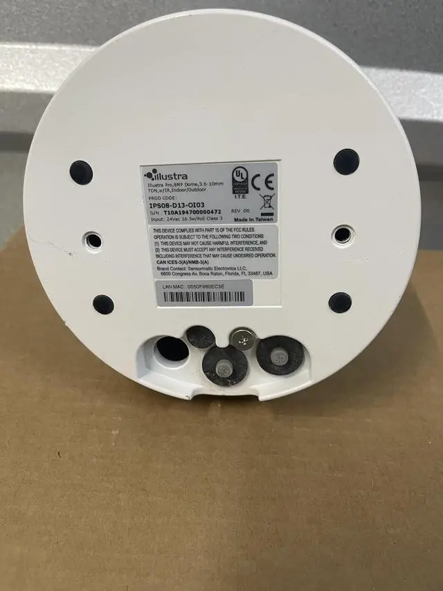 Alt view image 3 of 3 - ExacqVision IPS08-D13-OI03 - Illustra Pro Gen3 8MP Turret MiniDome, 3.6-10mm, Indoor/Outdoor, IP67, IK10, TDN w/IR, TWDR