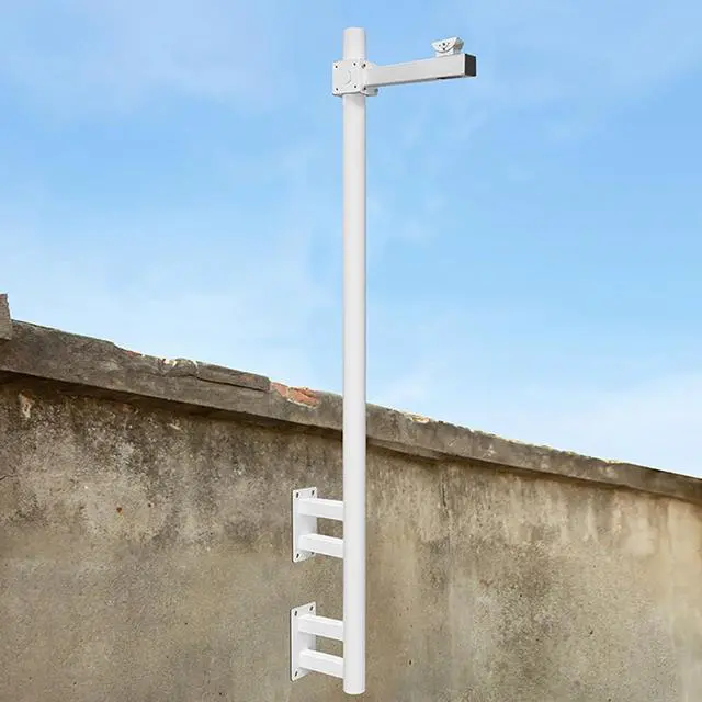 Alt view image 5 of 6 - Universal Security Camera Pole Mount Bracket - Long Arm Support for Outdoor Surveillance and CCTV Installation