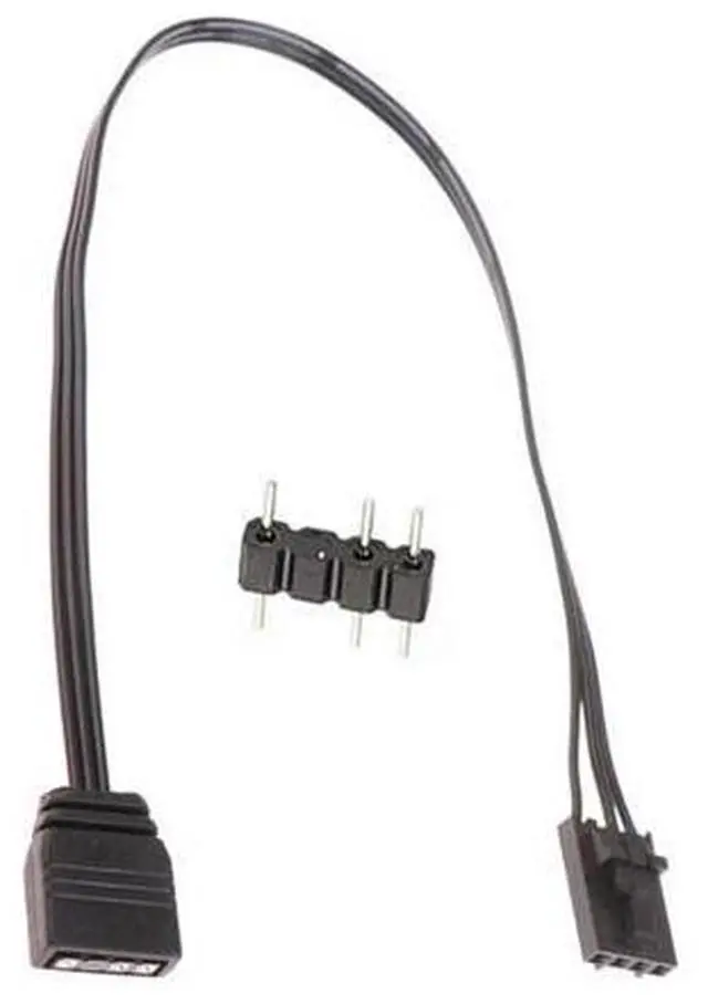 Main image of For 4PIN RGB to Standard ARGB 3-Pin 5V Adapter Connector RGB Cable 25cm