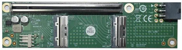 Main image of LetLinkSo Gen5 MCIO 8i to PCIe x16 Adapter, dual MCIO x8 to PCIe Female Card with 6 Pin GPU Power Port for Flexible Slot Extension