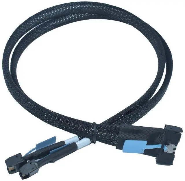 Alt view image 3 of 7 - LetLinkSo PCIe 5.0 MCIO x8(SFF-TA-1016 74Pin) to Dual MCIO x4 Breakout Cable, Male-to-Male, 50cm Length, PCIe5.0 & SAS4.0 Compliant for Server & Data Center