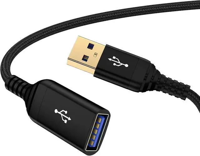 Alt view image 8 of 14 - USB Extension Cable 10FT USB Extender USB 3.0 Charger Cord Fast Charging Cable 10 FT Extra Long Type A Male to Female High Speed Data Transfer for Keyboard Mouse Printer Camera