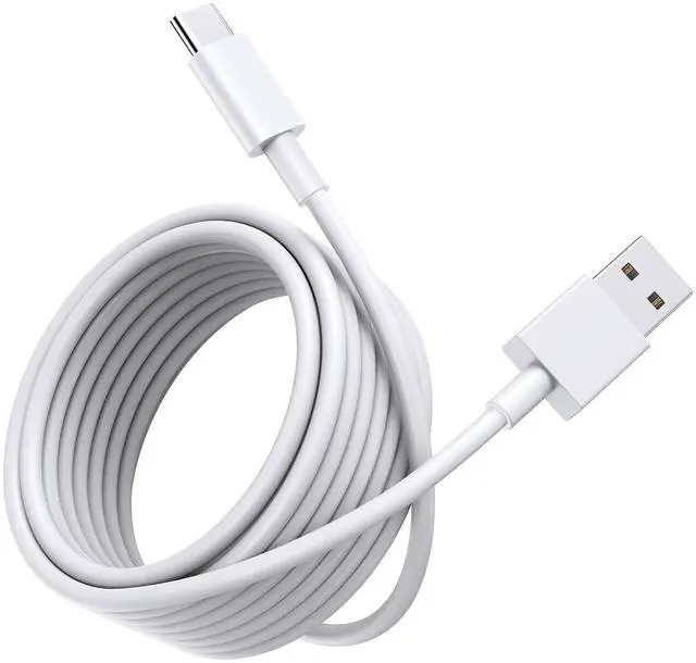 Alt view image 8 of 14 - 12Ft USB C Cable Long USB A to USB C Cable Fast Charging Premium TPE USB A to Type C Charger Cord for iPhone 16 15 Pro Max Plus Galaxy S25 S24 S23 Ultra S23+ Pixel Moto etc. White
