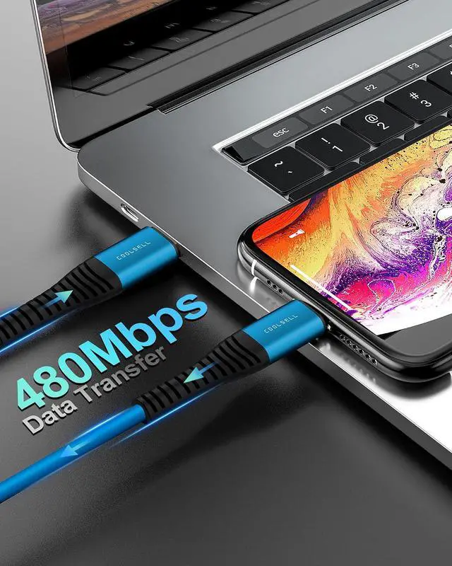 Alt view image 13 of 14 - 1ft Short USB C Cable 3 Pack Silicone 60W Fast Charging Cord USB C to Type-C Compatible with iPhone 17/16/15 Galaxy S23 S22 Google Pixel for Power Bank/Car/Office/Travel