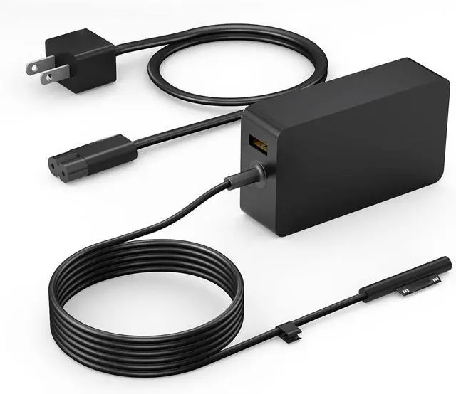 Alt view image 8 of 14 - Surface Pro Charger 65W Surface Laptop Charger Compatible with Microsoft Surface Pro 11/10/9/8/7+/7/6/5/4/X Surface Laptop 7/6/5/4 Surface Book 3/2 Surface Go 3/2/1 with 8.8ft Power Cord