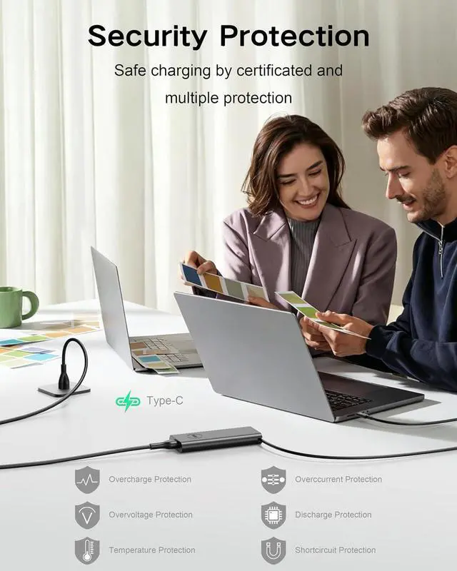 Alt view image 11 of 14 - 130W USB Type C Laptop Charger Compatible with DELL XPS 15 17 9500 9510 9520 9530 9700 9710 9720 2in1 Precision 5550 5560 5530 5570 5470 5480 Latitude 5431 5531 AC Adapter Computer Power Cord