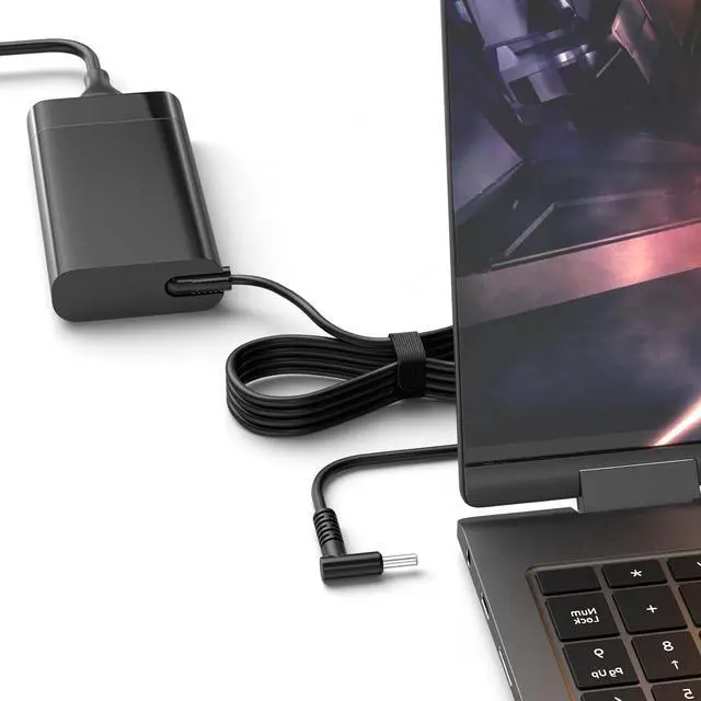 Alt view image 13 of 14 - 135W AC Adapter Compatible with HP Spectre X360 15 15T 16 Omen 15 17 Pavilion Gaming 15 Envy Touchsmart 14 15 M7 L15534-001 M85390-002 L15534-101 Power Supply Cord
