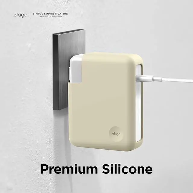 Alt view image 9 of 14 - MacBook Charger Cover for MacBook Pro 140W USB-C Power Adapter Compatible with MacBook Pro 16 Models (20212026) Extra Protection Precise Cutout (Classic White)