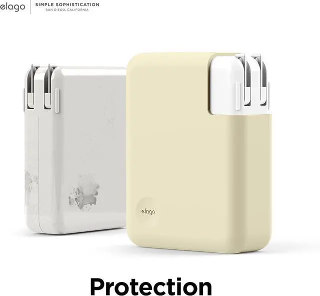 Alt view image 11 of 14 - MacBook Charger Cover for MacBook Pro 140W USB-C Power Adapter Compatible with MacBook Pro 16 Models (20212026) Extra Protection Precise Cutout (Classic White)