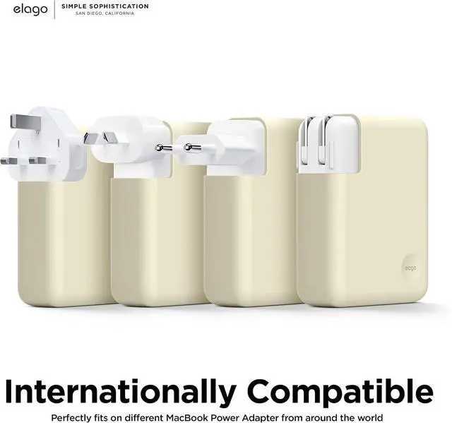 Alt view image 12 of 14 - MacBook Charger Cover for MacBook Pro 140W USB-C Power Adapter Compatible with MacBook Pro 16 Models (20212026) Extra Protection Precise Cutout (Classic White)