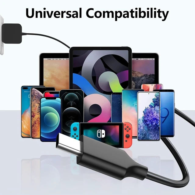 Alt view image 4 of 7 - 65W 45W USB C Laptop Charger Compatible with Chromebook/Zenbook