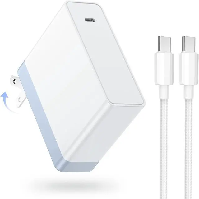 Alt view image 8 of 11 - Mac Book Pro Charger - 100W USB C Charger Fast Charger Block for MacBook Air & MacBook Pro iPad Pro iPhone 16 15 Pro Samsung Galaxy Switch 2 and All Type C Device Include 6.6FT USB C to C Cable