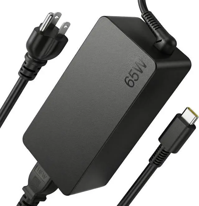 Alt view image 8 of 14 - 65W/45W USB C Laptop Charger Replacement Compatible with Lenovo Thinkpad/Yoga/Chromebook ADLX65YDC2A USB Type C Power Adapter