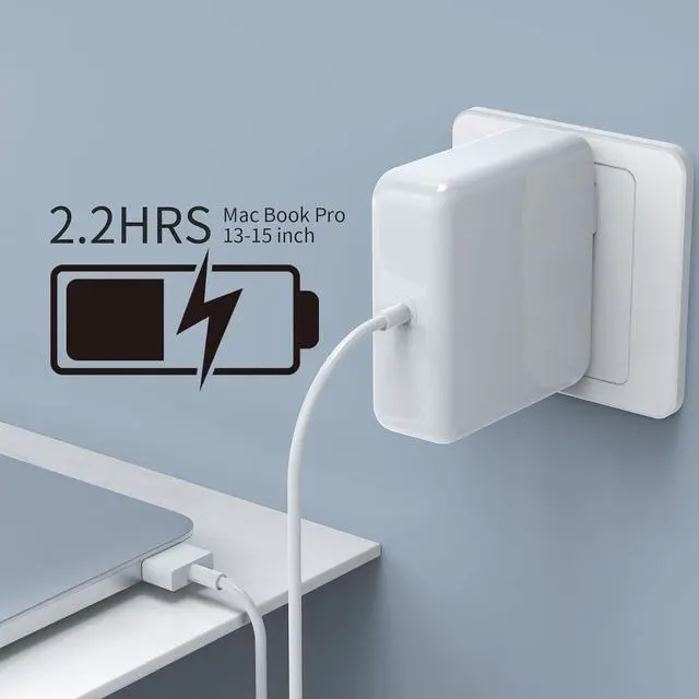 Alt view image 9 of 13 - MacBook Pro Charger - 85W Replacement AC 85W T-Type Interface Power Adapter Mag 2. Laptop Charger Compatible with MacBook Pro and MacBook Pro 13-inch - 15-inch (2012-2017 Models)