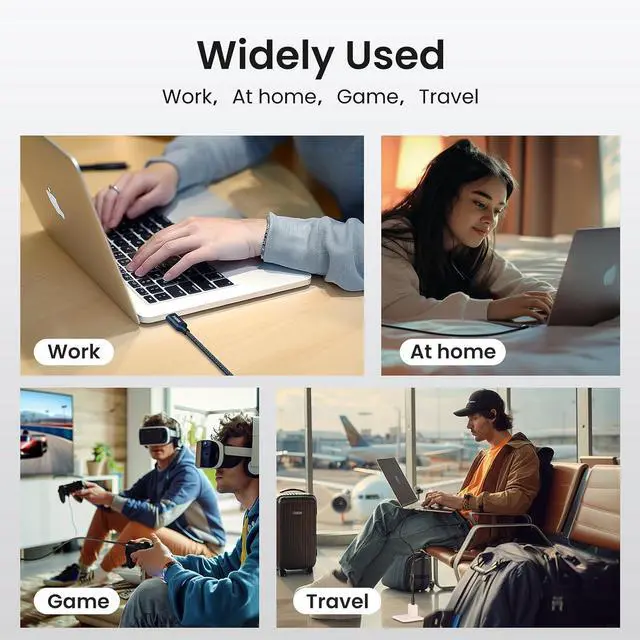 Alt view image 14 of 14 - 240W USB C to USB C Cable 10ft 2-Pack Super Fast Charging Type C Charger Cord for iPhone 17 16 15 Series Galasy S25 S24 for MacBook iPad Deck Switch USBC Laptop