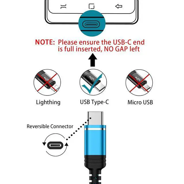Alt view image 12 of 14 - Fast Charger Cable USB C 2 Pack 6ft 3.1A Android Charger Power Charging Cord Compatible for Moto G Stylus 5G 2024 G Power 2026 2025 G 5G 2025 Edge 2023 Razr G Play 2022 2021 Edge 50 One 5G Ace