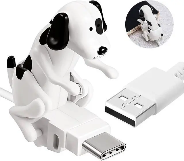 Alt view image 7 of 12 - Funny Dog Fast Charger Cable - Portable Stray Dog Toy Smartphone USB Charging Cable for iPhone Type-C Various Models Phones