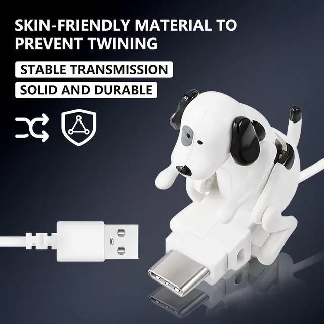 Alt view image 11 of 12 - Funny Dog Fast Charger Cable - Portable Stray Dog Toy Smartphone USB Charging Cable for iPhone Type-C Various Models Phones