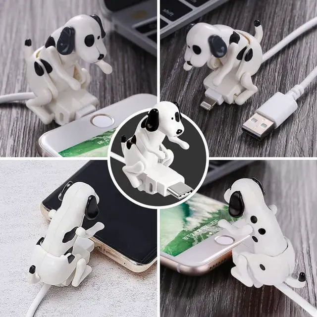 Alt view image 12 of 12 - Funny Dog Fast Charger Cable - Portable Stray Dog Toy Smartphone USB Charging Cable for iPhone Type-C Various Models Phones