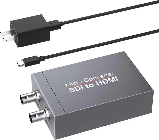 Main image of SDI to HDMI Converter Support 1080p HD/3G/SD-SDI to HDMI Video Audio Converter for Camera Monitor Projector BNC to HDMI Adapter with SDIloopout