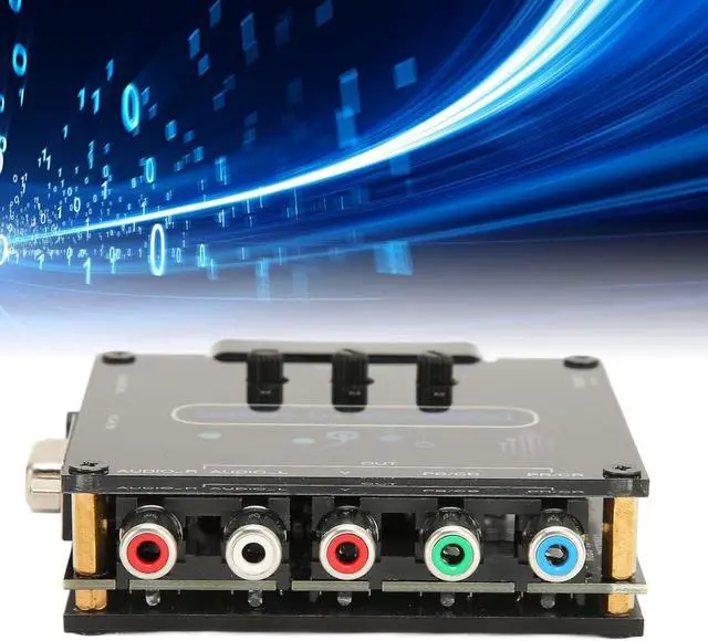 Alt view image 5 of 7 - RGBS VGA SCART to YPBPR Component Converter, Color Difference Component, Support Sound Left and Right Channel Input SCART