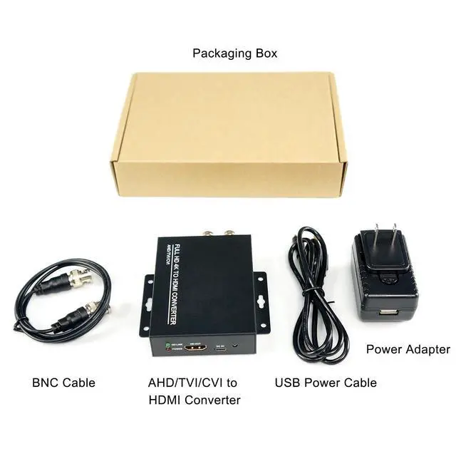 Alt view image 6 of 7 - TVI CVI AHD CVBS to HDMI Converter Full HD 4K 8MP/5MP/4MP/3MP/1080P/720P BNC to HDMI Converter Adapter for Monitor HDTV DVR