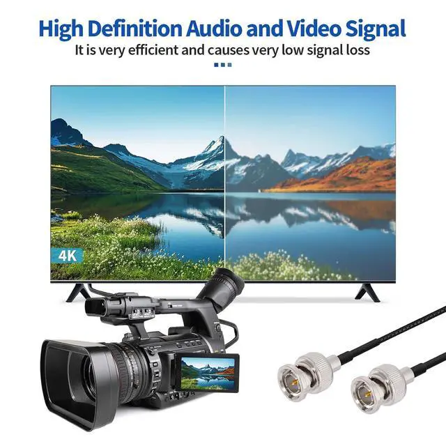 Alt view image 6 of 7 - 3G SDI Cable 66ft Long 75 Ohm BNC Male to Male Black RG179 SDI Video Cable for Camera BMCC Video CCTV Monitor SDI Monitor Converters Splitter Recorders