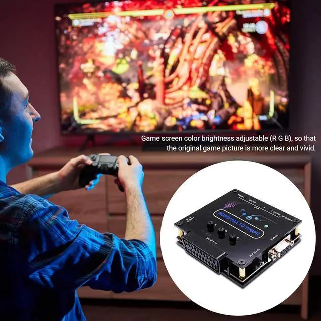 Alt view image 5 of 7 - RGBS VGA SCART to YPBPR Component Converter, 480i 480p 576i 576p 720p 1080i Video Transcoding Converter Color Difference Video Converter for for for N64