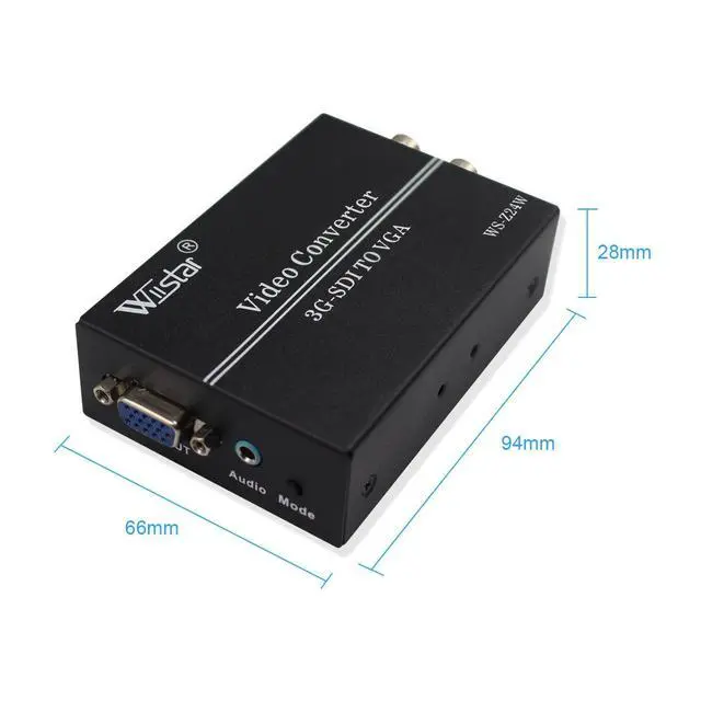 Alt view image 7 of 7 - SDI to VGA Audio Converter Support 1080P for VGA SDI Monitor