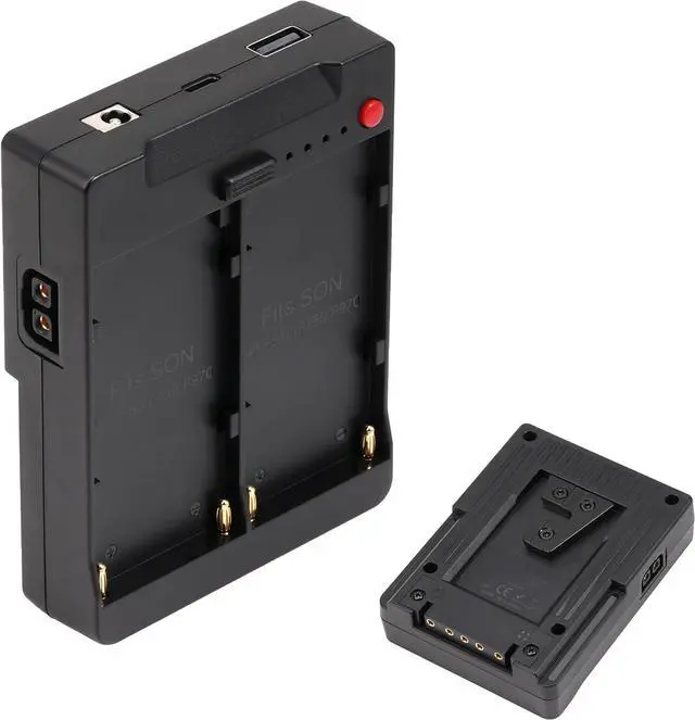 Main image of Fotga Power Adapter Plate Convert Dual NP-F550 Battery to V Mount Battery Plate with Multiple Outputs D-Tap DC USB USB-C for Powering Camera Monitor Video Light Cell Phone