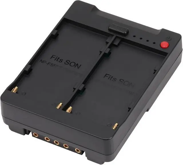 Alt view image 3 of 7 - Fotga Power Adapter Plate Convert Dual NP-F550 Battery to V Mount Battery Plate with Multiple Outputs D-Tap DC USB USB-C for Powering Camera Monitor Video Light Cell Phone